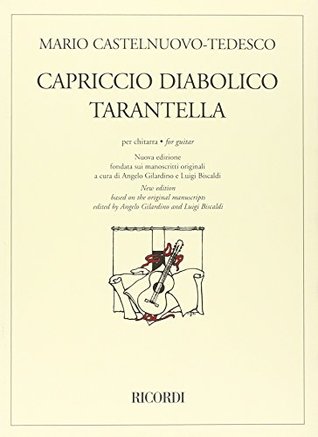 Read RICORDI CASTELNUOVO TEDESCO - CAPRICCIO DIABOLICO / TARANTELLA - GUITARE Classical sheets Guitar - Mario Castelnuovo-tedesco file in PDF