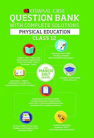 Read Online Oswaal CBSE CCE Question Bank With Complete Solutions For Class 12 Physical Education(For 2017 Exams) - Panel of Experts file in ePub