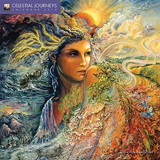 Read Online NOT A BOOK: Celestial Journeys by Josephine Wall 2018 12 x 12 Inch Monthly Square Wall Calendar with Glitter Flocked Cover by Flame Tree, Fantasy Art Artist Illustration Paintings -  file in PDF