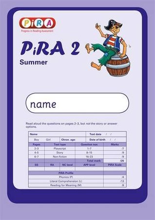 Download Progress in Reading Assessment Test 2, Summer PK10 (PIRA) - Colin McCarty | PDF