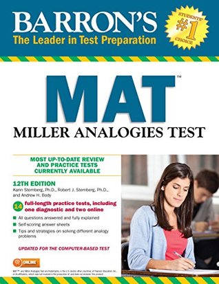 Full Download Barron's MAT, 12th edition Miller Analogies Test - Ph.D., Karin Sternberg | ePub