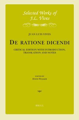 Download J.L. Vives: de Ratione Dicendi: Critical Edition with Introduction, Translation and Notes - David J Walker | ePub