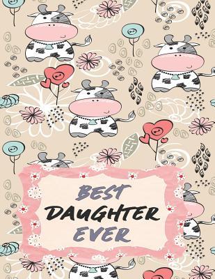 Read Best Daughter Ever: Cow Journal for Girls to Write in - Wide Ruled Lined Paper - Purple Dot | PDF