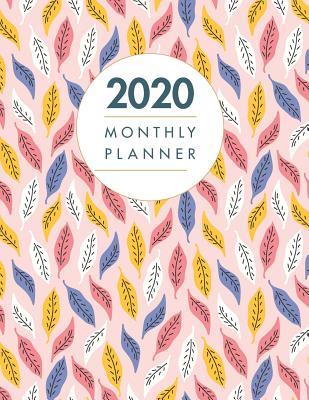 Full Download 2020 Monthly Planner: 12 Month Book with Grid Overview, Organizer Calendar January - December 2020 Pink Pattern Design -  | ePub